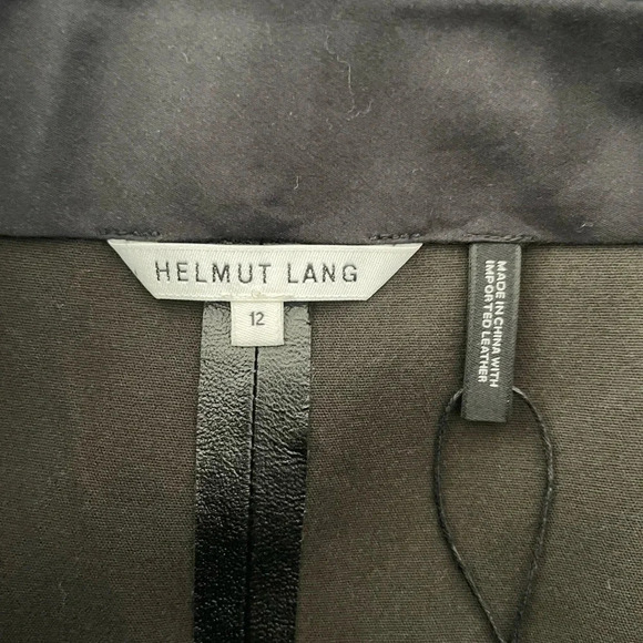 Helmut Lang overlap mini leather skirt - Picture 6 of 9